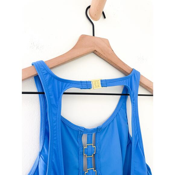 Amoressa Miraclesuit Swimsuit SIze 10 Blue One Piece You Only Live Twice - Picture 8 of 10